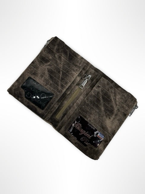 ארנק נשים אפור BIAGINI אווה