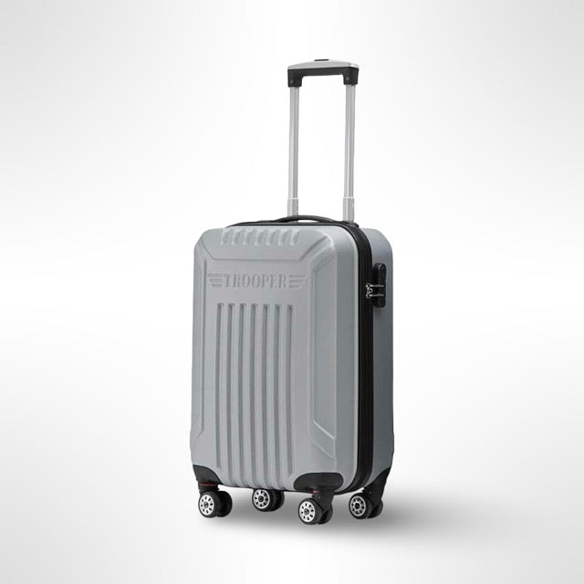 Ttravel-pluse  מזוודה קשיחה 20״ שחור עליה למטוס  ״טרולי״)