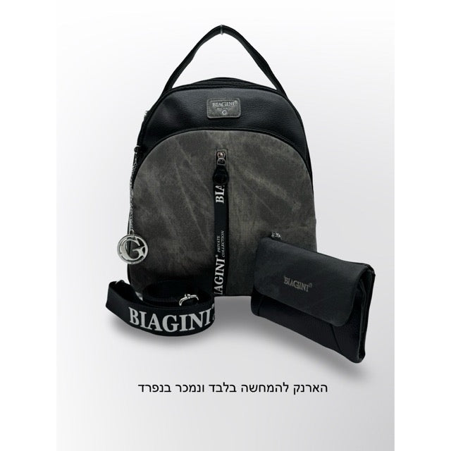 תיק גב נשים שחור BIAGIN סופיה