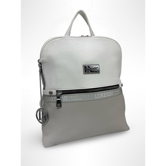 תיק גב זיפר לילך   LORENZO