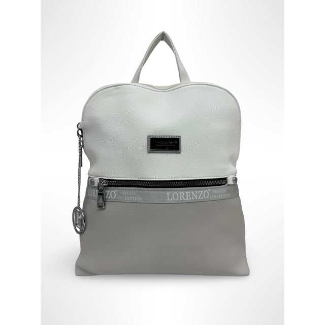 תיק גב זיפר בז  LORENZO