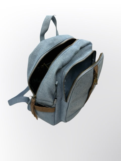 תיק גב לנשים רוז BIAGINI ג׳ינס אורינל גימורי עור אמיתי