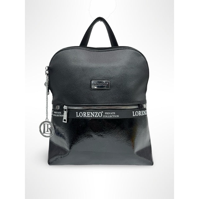 תיק גב זיפר בז  LORENZO