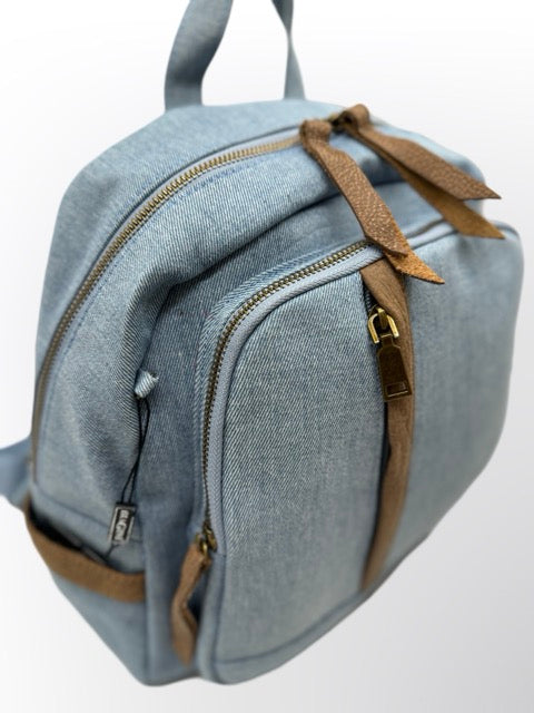 תיק גב לנשים רוז BIAGINI ג׳ינס אורינל גימורי עור אמיתי