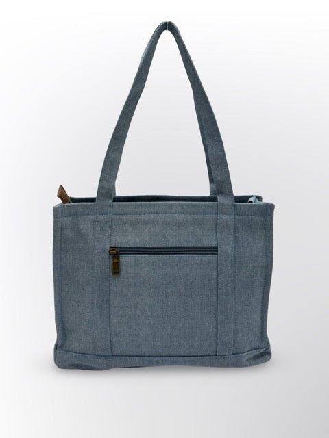 תיק ג׳ינס בהיר ג׳רסי BIAGINI