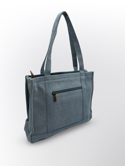 תיק ג׳ינס בהיר ג׳רסי BIAGINI