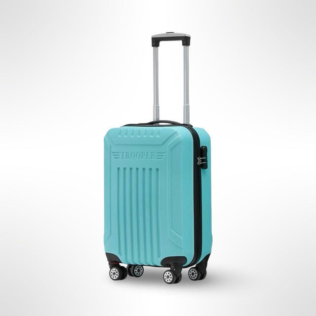 Ttravel-pluse  מזוודה קשיחה 20״ שחור עליה למטוס  ״טרולי״)