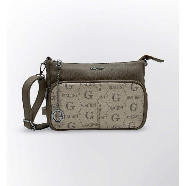 תיק צד קרין שחור ניילון BIAGINI