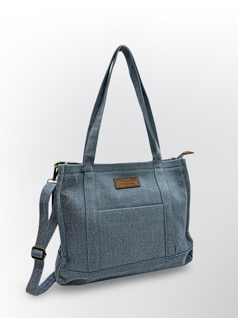 תיק ג׳ינס בהיר ג׳רסי BIAGINI