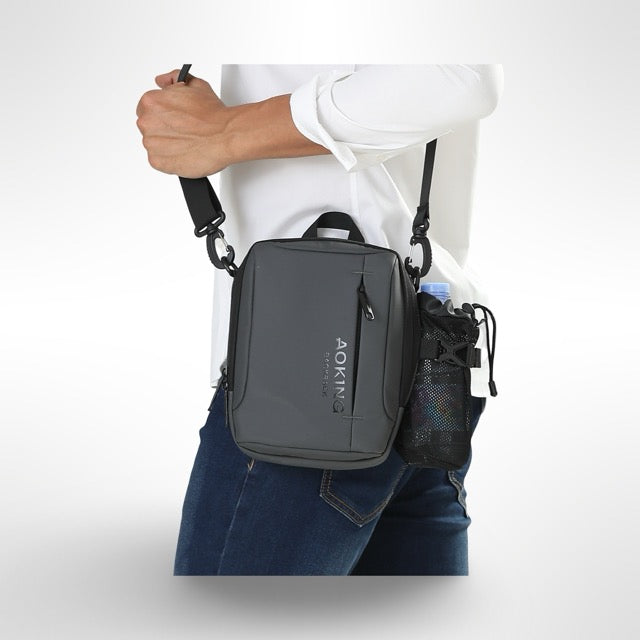🎒 Мужская компактная сумка через плечо/кроссбоди AOKING - маленький размер, большая вместительность. Официальный импортер.