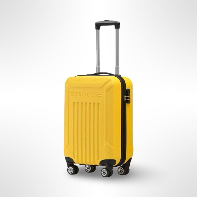 Ttravel-pluse  מזוודה קשיחה 20״ שחור עליה למטוס  ״טרולי״)