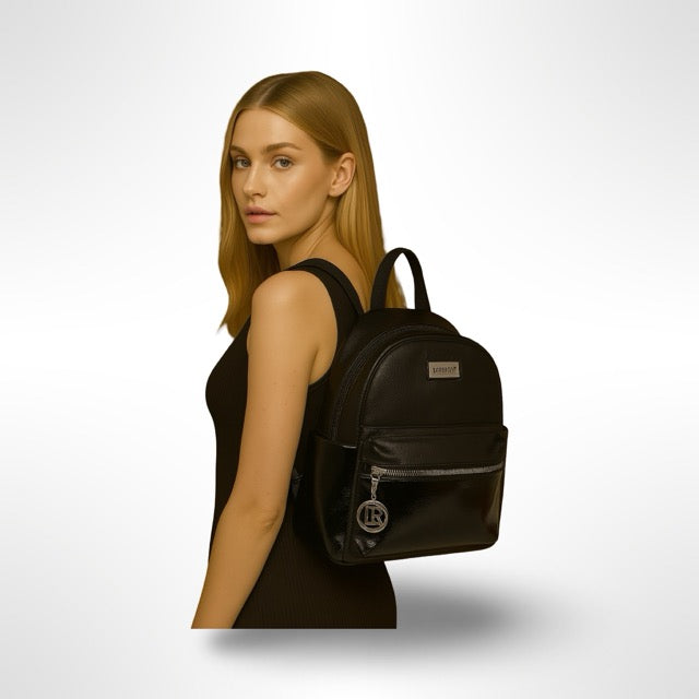 תיק נשים גב שחור פראדה ניילון LORENZO ניו יורק