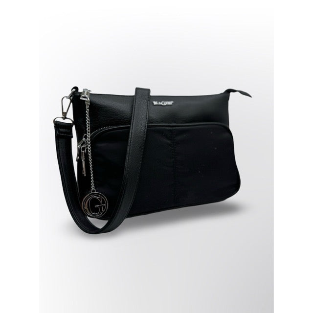 תיק צד קרין שחור ניילון BIAGINI