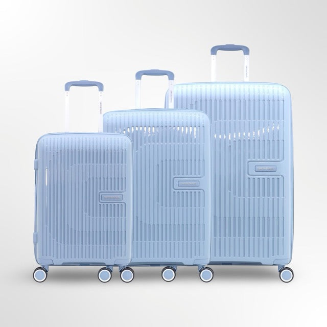 סט 3 מזוודות קשיחות שחור מסדרת SWISS-TRAVEL