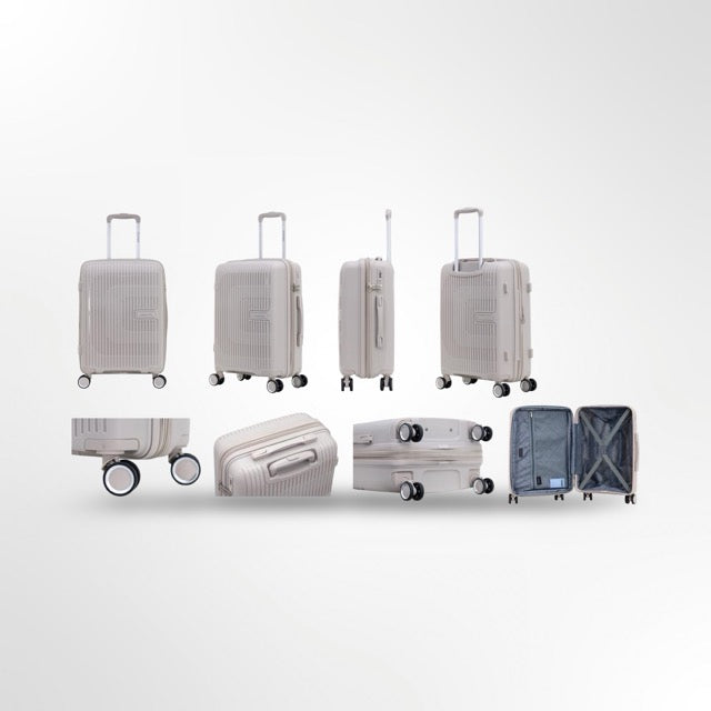סט 3 מזוודות קשיחות שחור מסדרת SWISS-TRAVEL
