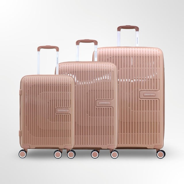 סט 3 מזוודות קשיחות שחור מסדרת SWISS-TRAVEL