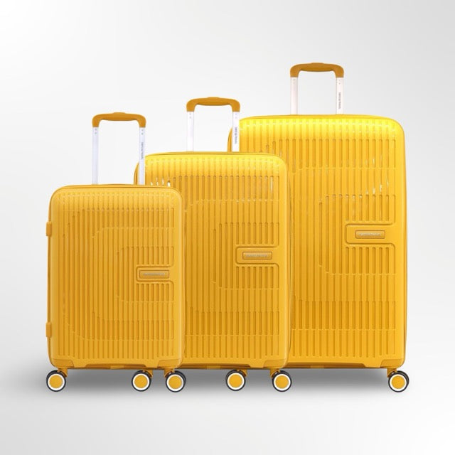 סט 3 מזוודות קשיחות שחור מסדרת SWISS-TRAVEL