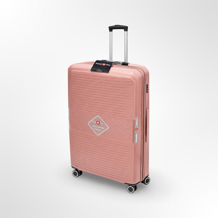 Ttravel-pluse  מזוודה קשיחה 20״ שחור עליה למטוס  ״טרולי״)