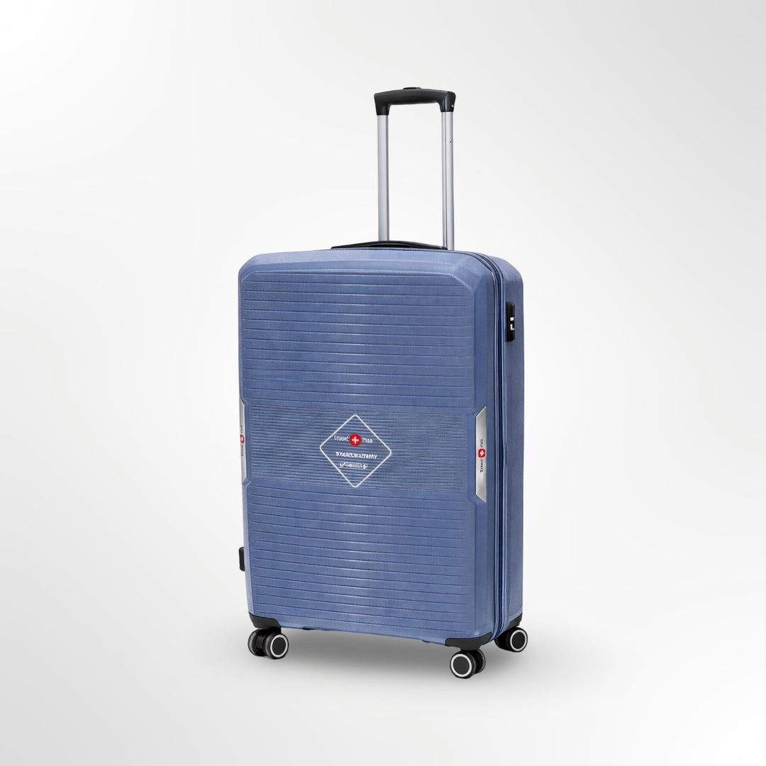 Ttravel-pluse  מזוודה קשיחה 20״ שחור עליה למטוס  ״טרולי״)