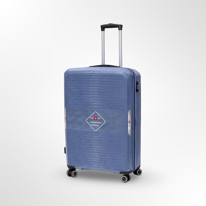 Ttravel-pluse  מזוודה קשיחה 20״ שחור עליה למטוס  ״טרולי״)