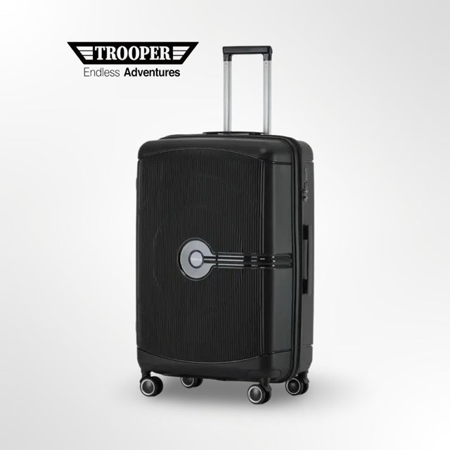 סט מזוודות מתרחבות XXXL בנפח ענק 32"+28"+20" 100% פוליפרופילן בלתי שביר מבית TROOPER דגם NEVADA